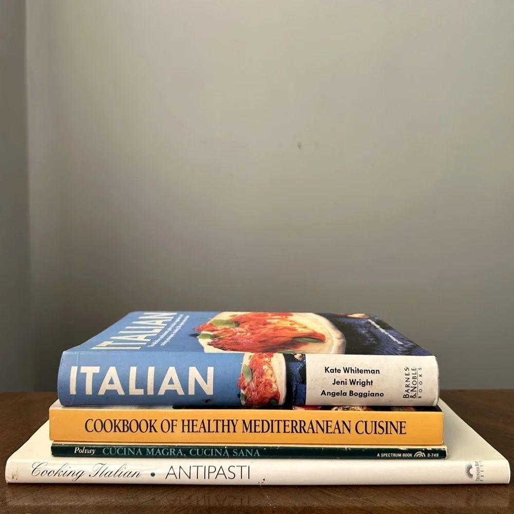 Cookbook Italian Lot 4 Italian Antipasti Mediterranean‎ Healthy Diet Recipes